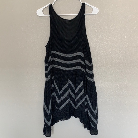Free People Voile and Lace Trapeze Dress in Black - Picture 6 of 6